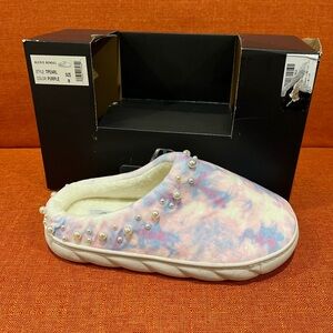 Alexis Bendel Women's Pearl Slippers - Pink and Purple